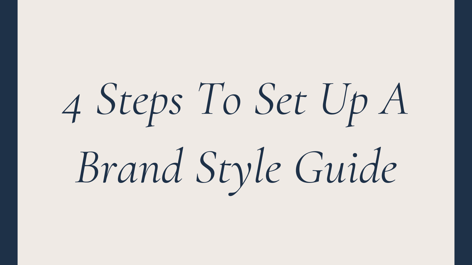 4 Steps To Set Up A Brand Style Guide - Buddy + Co.